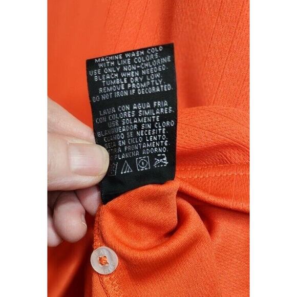 Starter OSU Cowboys, Orange, Short Sleeve Polo Size Mens Large - Picture 5 of 7
